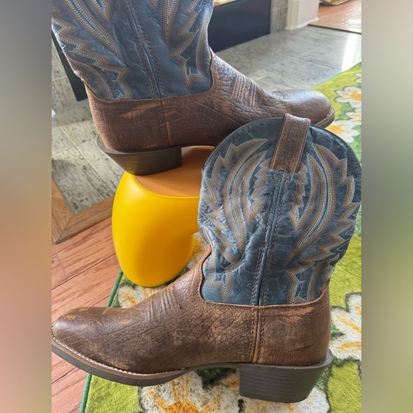 Durango Brown and Blue Western Boots - Picture 4 of 4
